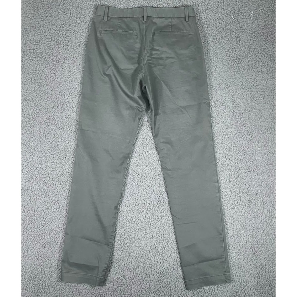 Banana Republic Slim Fit Chinos Mens 31x34 Grey Cotton Stretch Trousers Pants - Picture 3 of 10